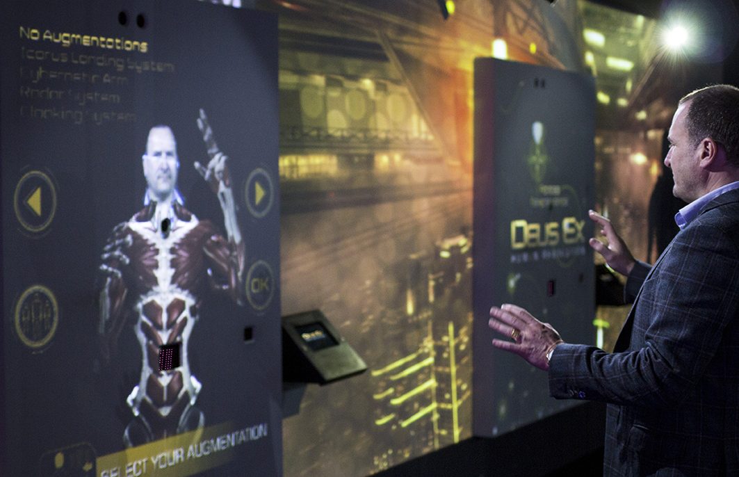 Deus Ex corridor installation at the Grévin Museum, Montreal