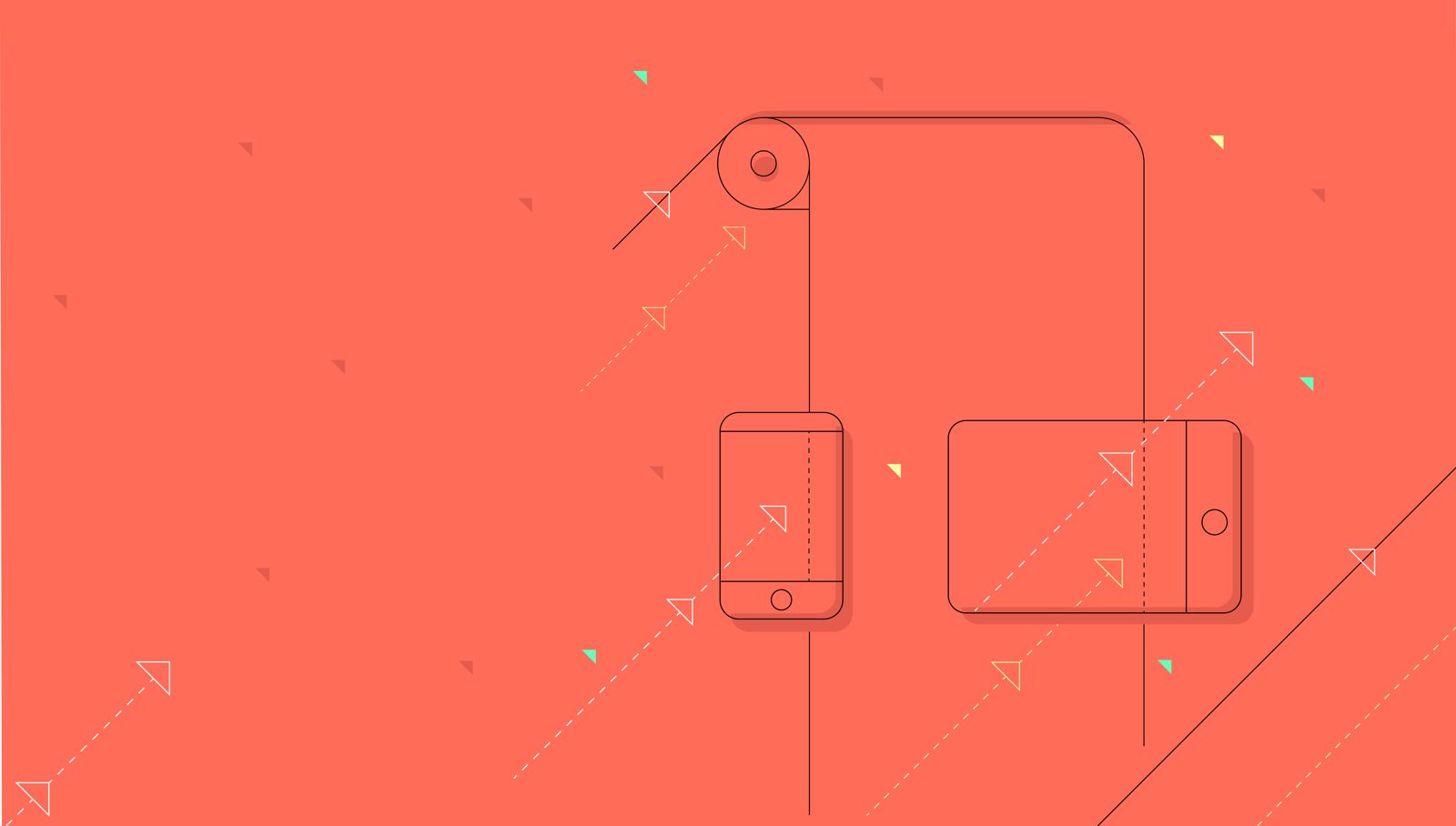 Thrubox print-to-mobile illustration